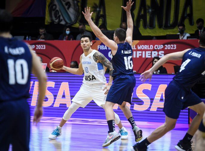 Carlos Delfino regresó tras cinco años a vestir la camiseta de la selección argentina (Prensa CAB)