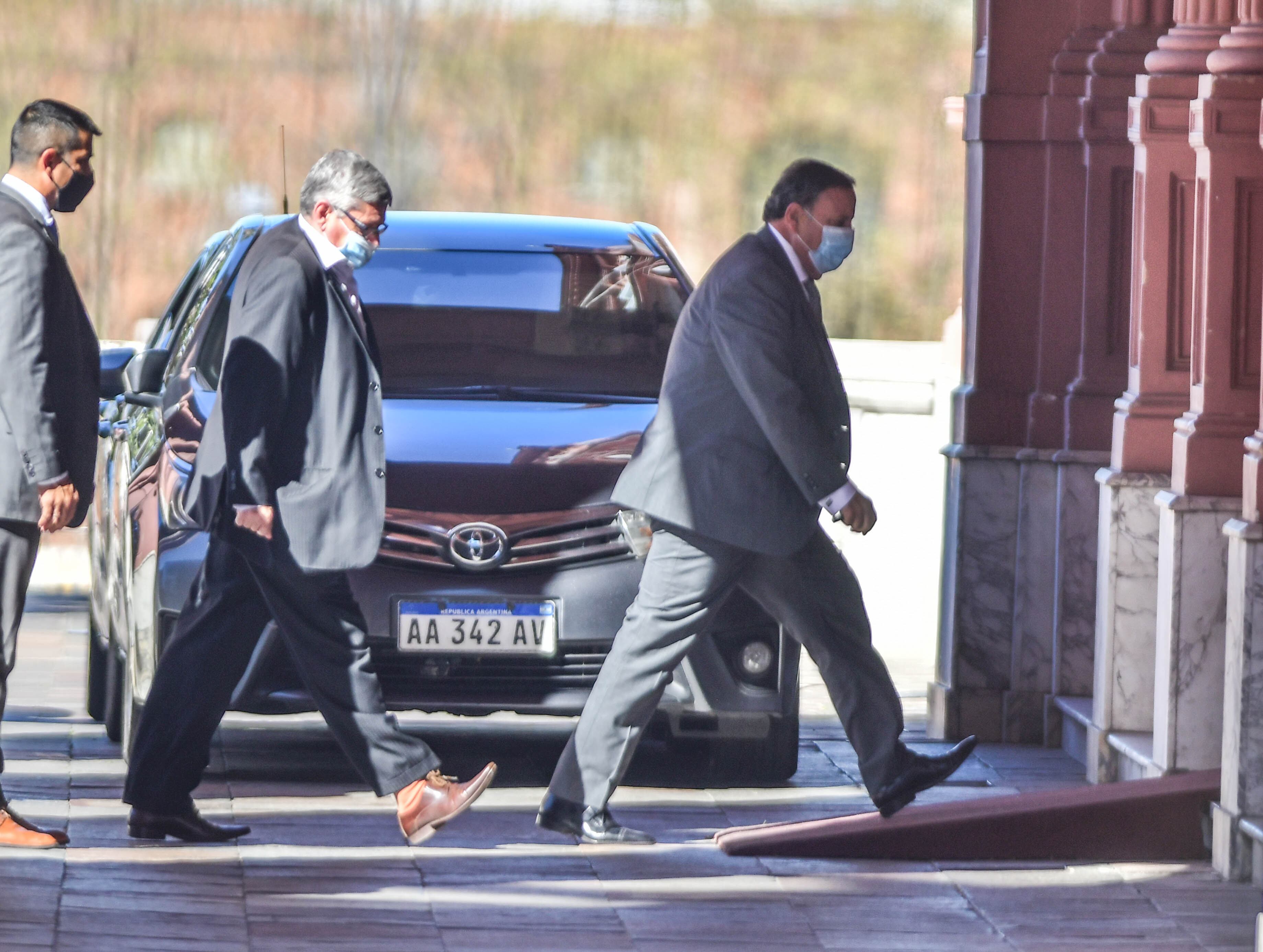 Ricardo Clemente Quintela  gobernador de la Rioja en Casa Rosada Foto Federico Lopez Claro