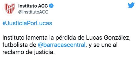 El pedido de Justicia por Lucas de los clubes del fútbol argentino.