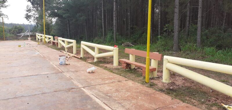 Colonia Victoria: realizan obras en el playón municipal.