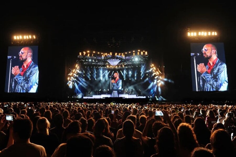 El show de Abel Pintos en el estadio de River Plate.