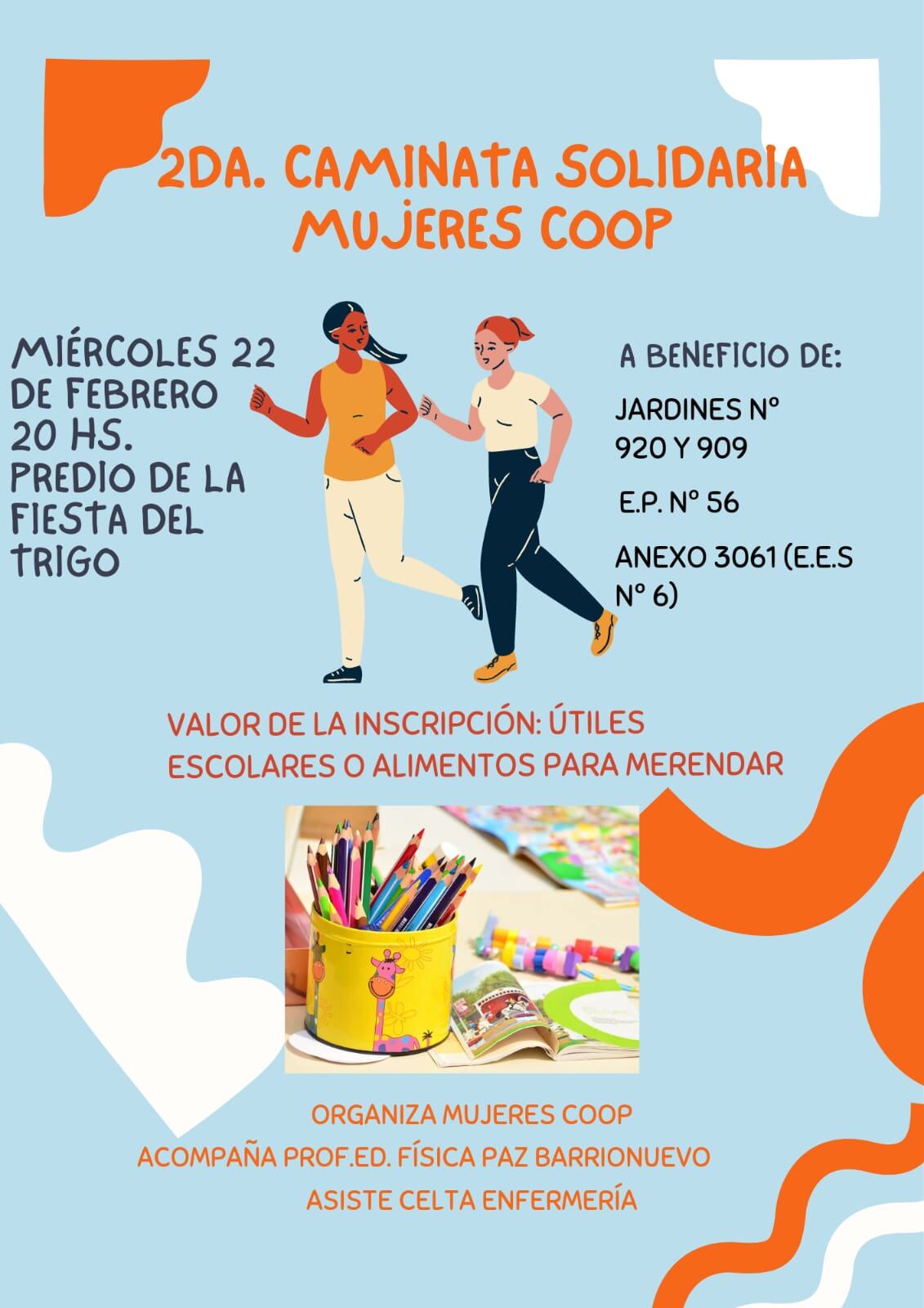 Tres Arroyos: 2da Caminata Solidaria de las Mujeres Coop