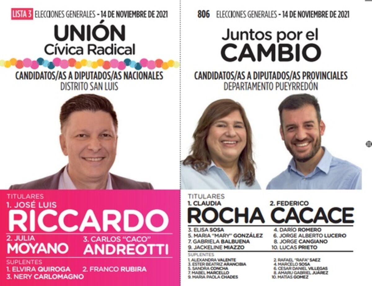 Elecciones Generales: Juntos por el Cambio tuvo que cambiar los colores de su boleta