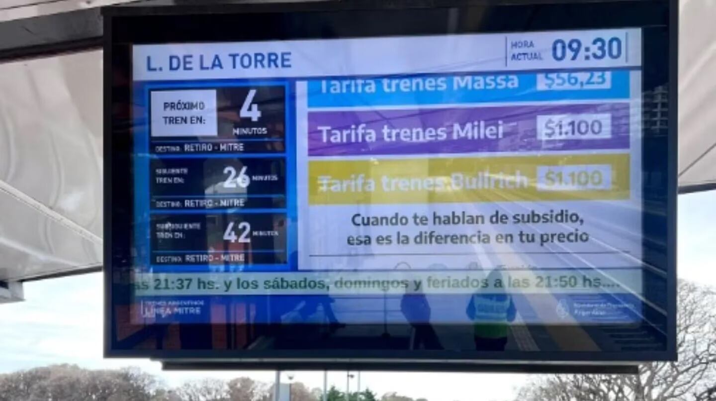 La "campaña del miedo" en los trenes