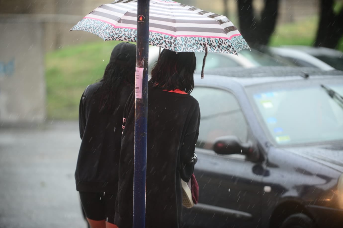 Lluvia en Córdoba este sábado 19 de febrero (José Hernández / La Voz).