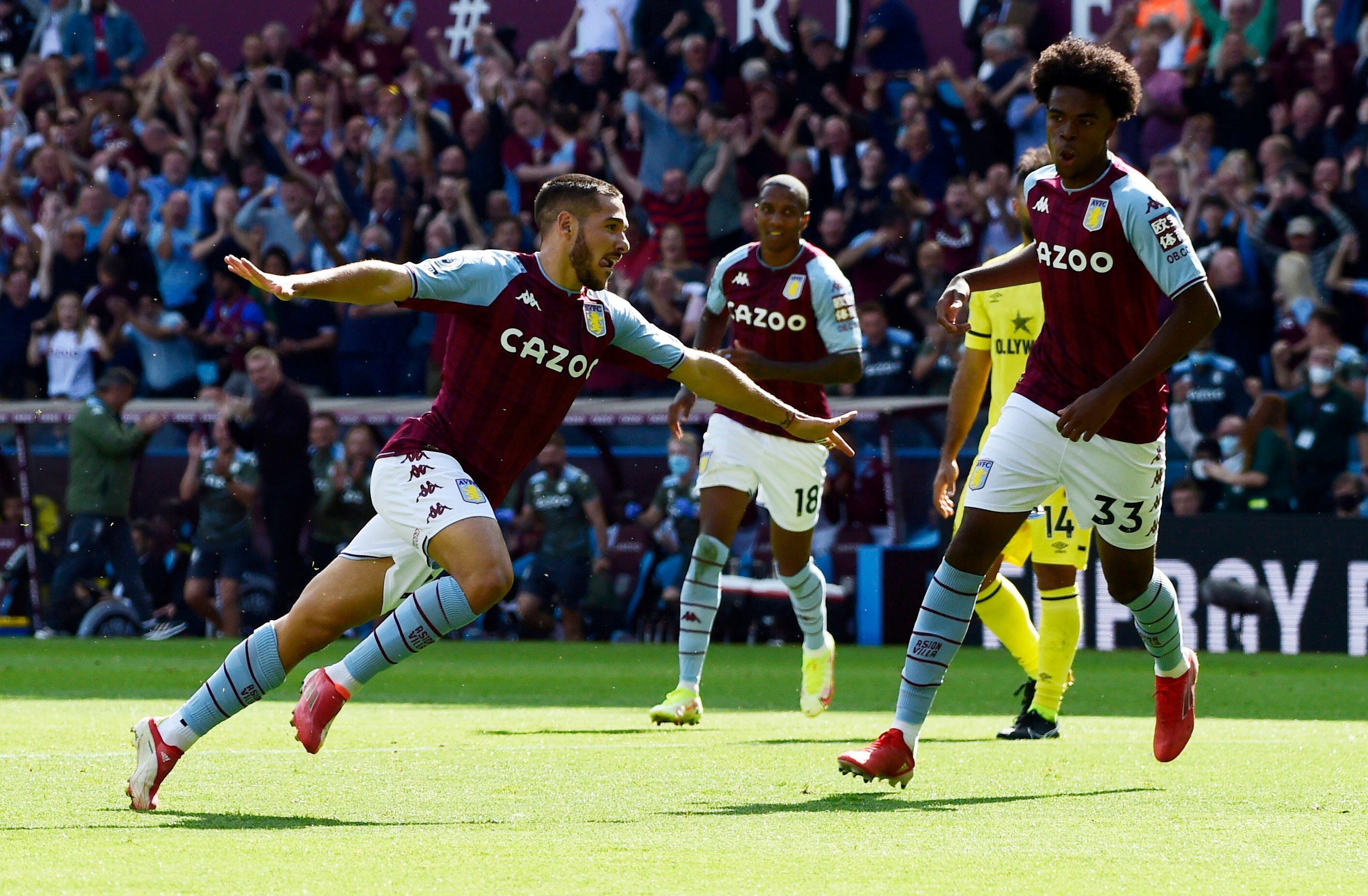 Emiliano Buendía marcó su primer tanto en el Aston Villa.