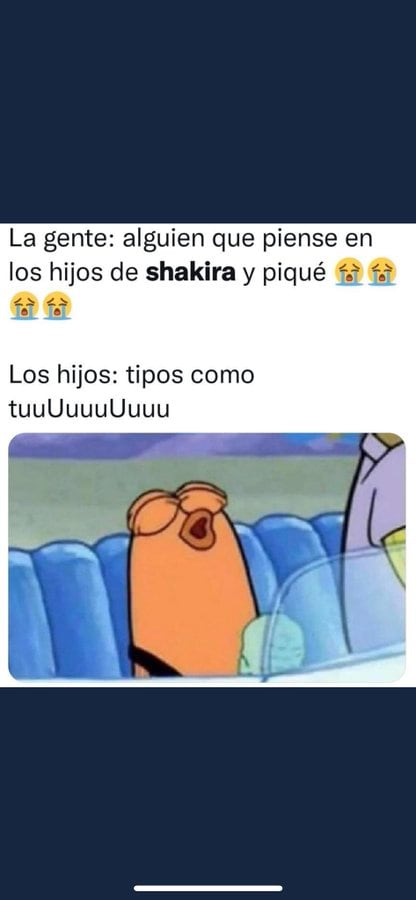 La referencia a los hijos de Shakira.