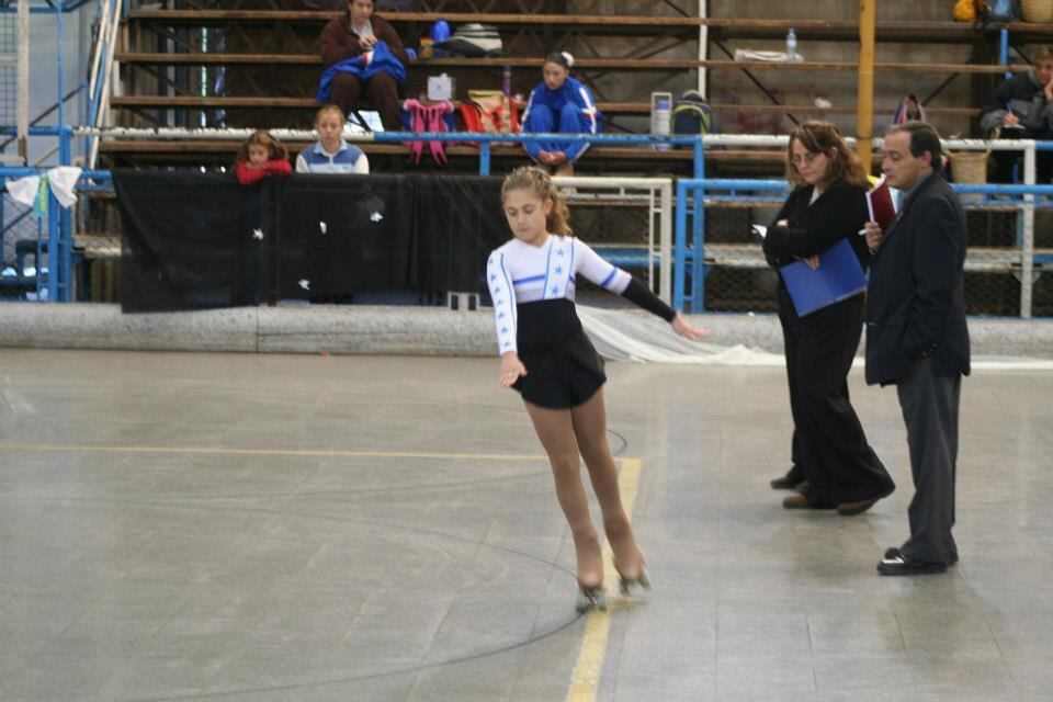 Valentina Campanella entrenando en el Club YPF en Godoy Cruz. 