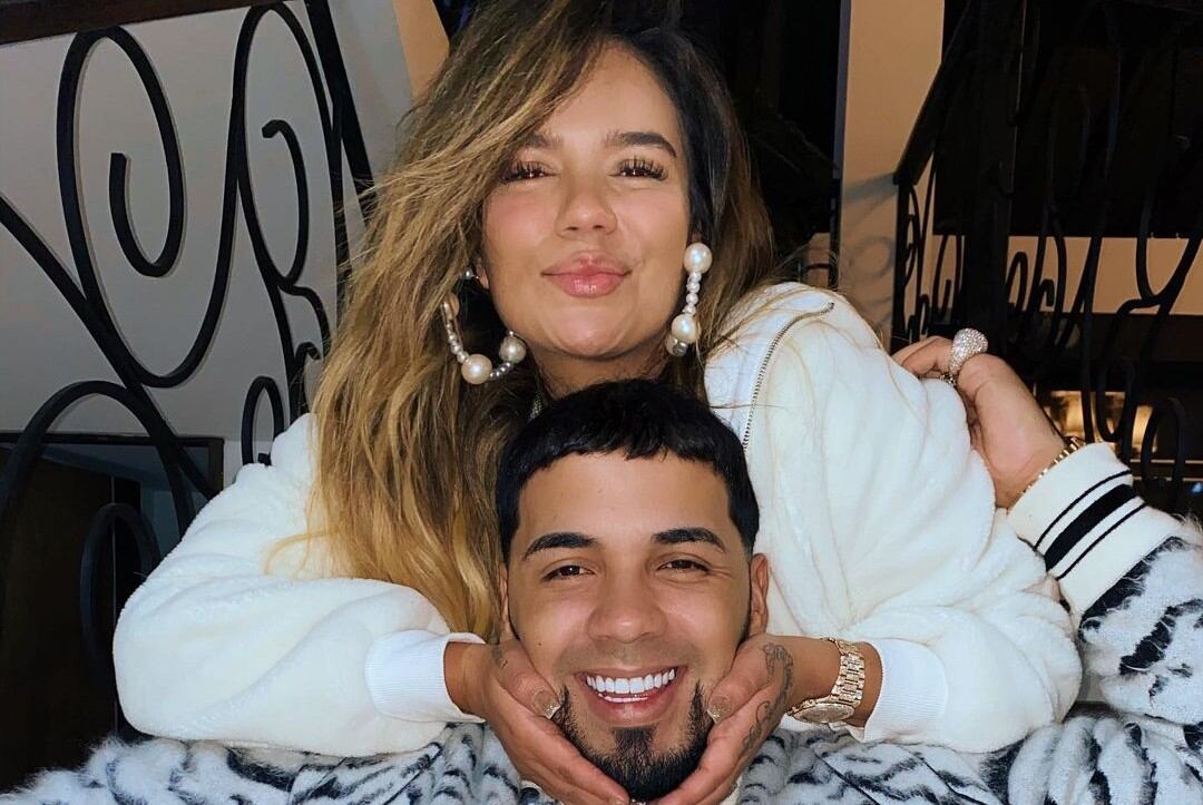 Karol G y Anuel AA, en tiempos felices. (Instagram @KarolG)