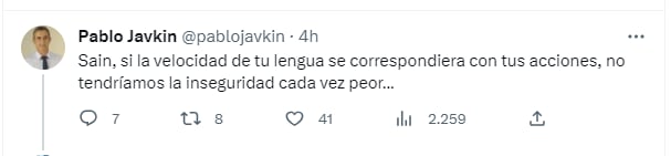 Los políticos discutieron por la seguridad en Twitter