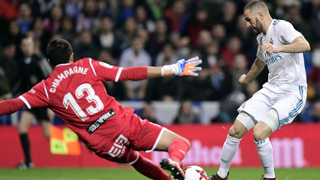 Champagne se vistió de héroe ante el Real Madrid en 2018. (Foto: AFP)