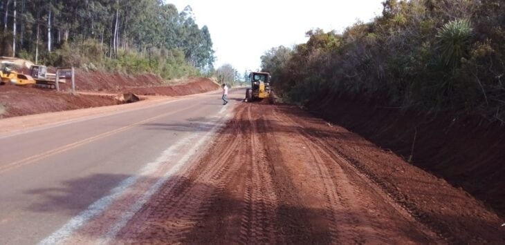 Se realizan obras sobre la Ruta Provincial N°19.