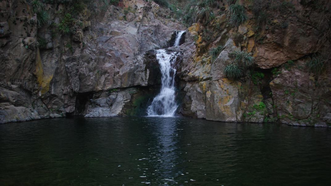 Cascada Los Hornillos, en Río Ceballos. (La Voz)