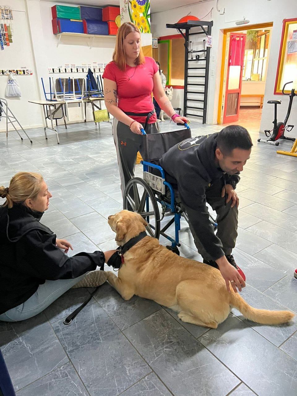 Terapia Asistida con Perros de la Municipalidad de Ushuaia recibió a Bocalan Argentina