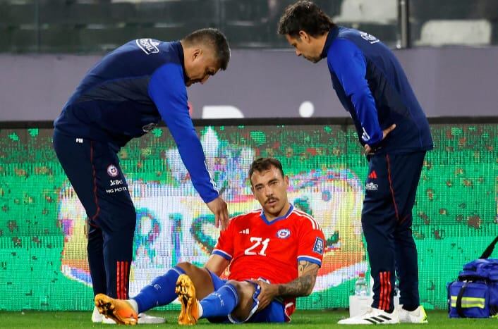 Matías Catalán se lesionó jugando para Chile y Talleres lo perderá por varios partidos.