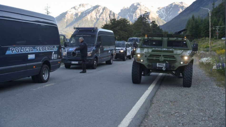 Operativo policial contra los mapuches.