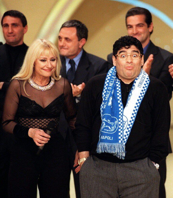 Raffaella Carra y su amistad con Maradona