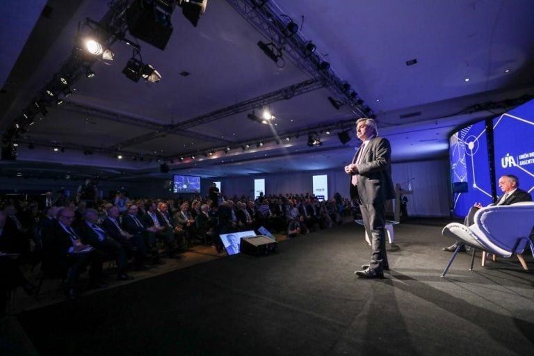 Alberto Fernández, en la 25a Conferencia de la Unión Industrial Argentina (UIA). (Prensa UIA)