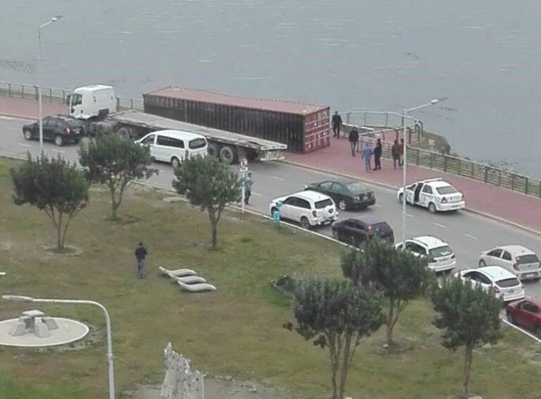 Accidente de tránsito en Avenida costanera de Ushuaia