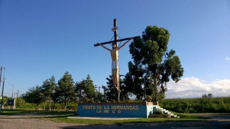 Cristo de La Merced antes de su caída.(Web)