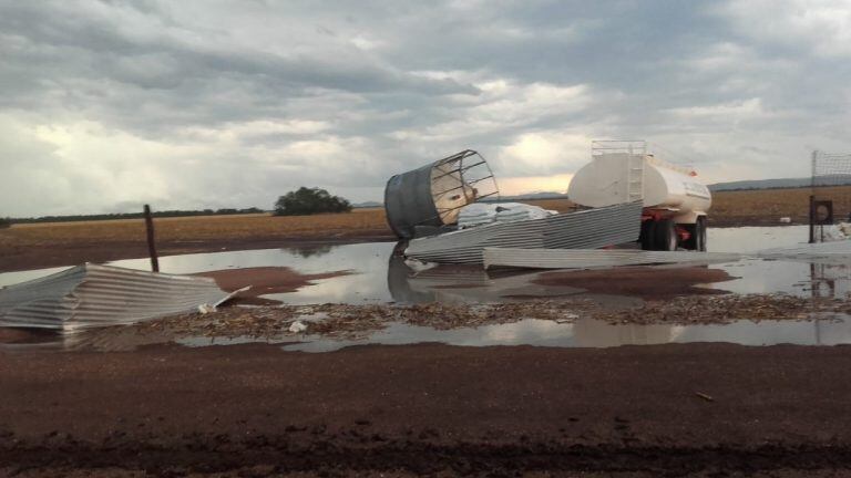 Tornado en el norte de Córdoba (Sociedad Rural de Jesús María)