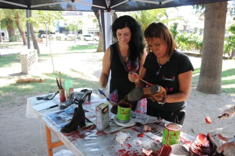 Zapatos Rojos en San Luis. Foto: El Diario de la República.