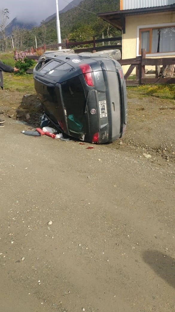 Accidente vial en Ushuaia.