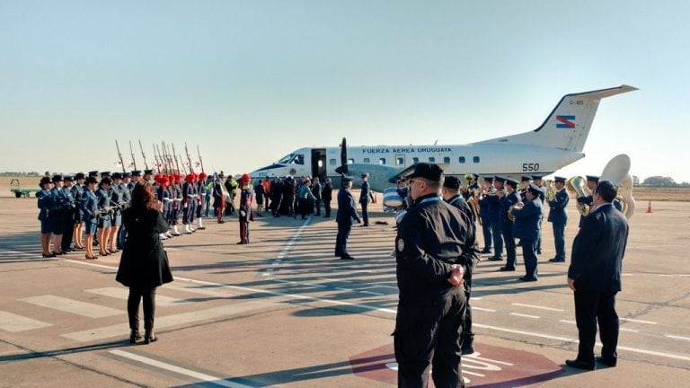 El presidente de Uruguay Tabaré Vázquez llegó a Santa Fe. (Web)