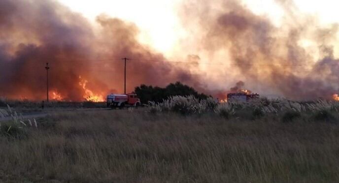 Incendios simultáneos en Punta Alta