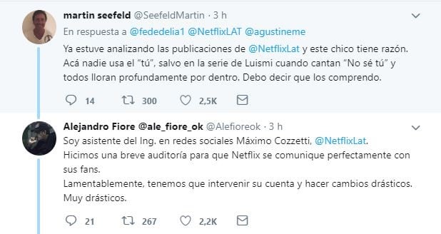 Martín Seefeld y Alejandro Fiore participaron del "caso". (Captura Twitter)