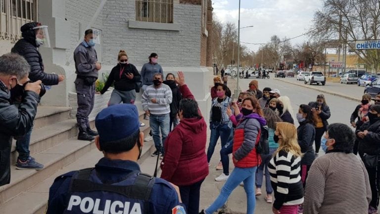 Familiares de presos. Protesta