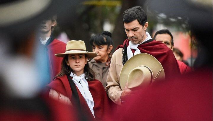 Urtubey en el inicio de la vigilia por Güemes. (El Tribuno)