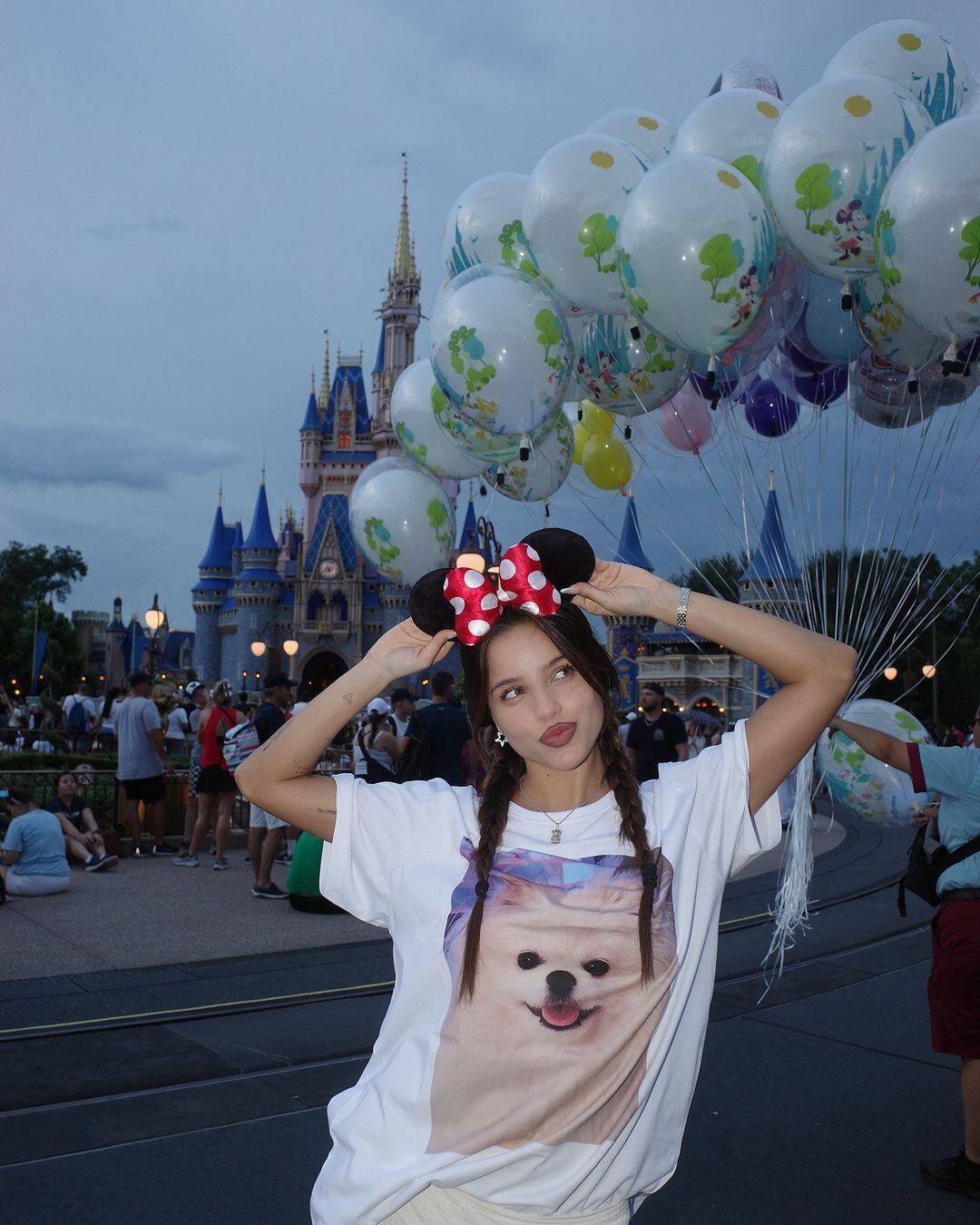 Emilia en sus vacaciones en Disney