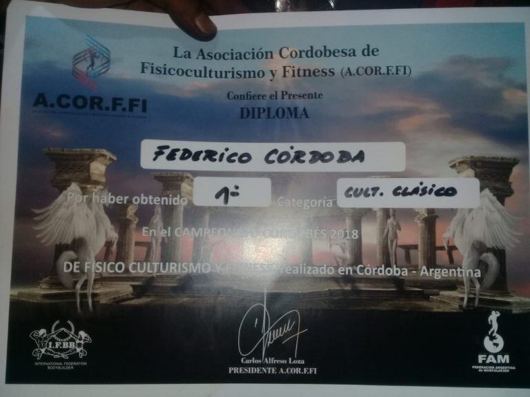 El torneo fue organizado por la Asociación Cordobesa de Fisicoculturismo y Fitness.