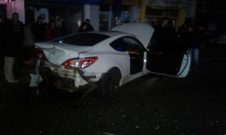 Accidente sobre Avenida Uruguay de Posadas