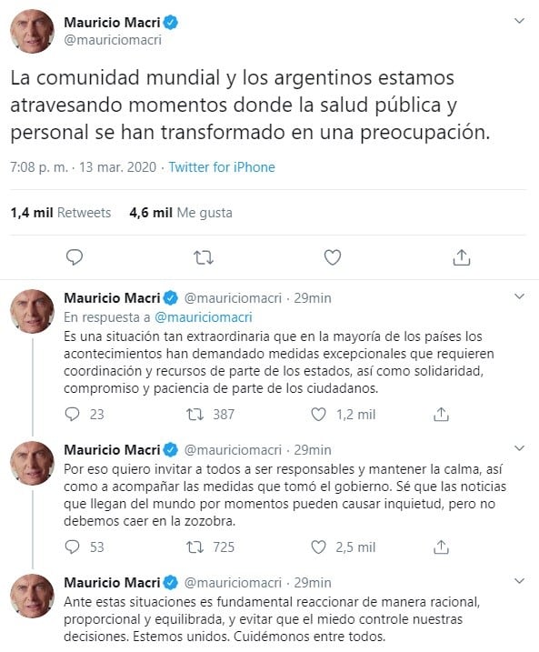 (Twitter: @mauriciomacri)