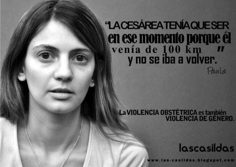 Campaña de visibilización contra la Violencia Obstétrica de lascasildas.com.ar