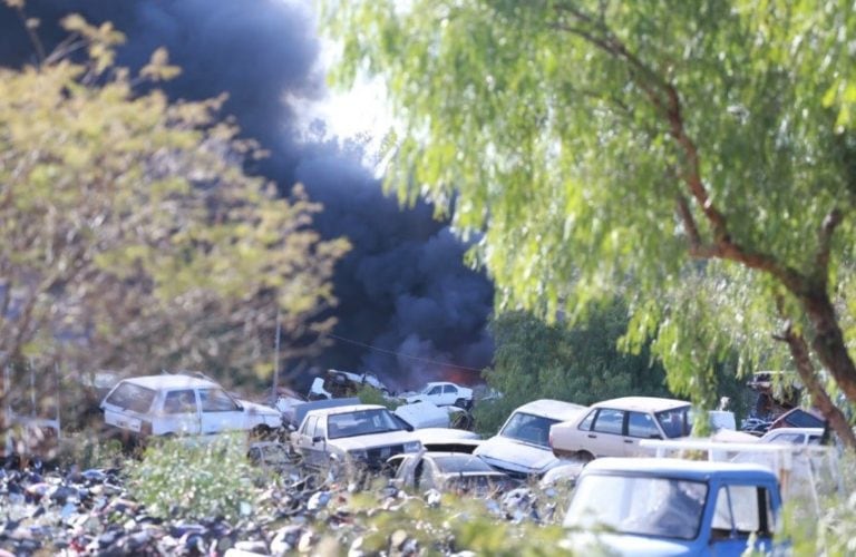 Incendio en playa San agustín Mendoza.