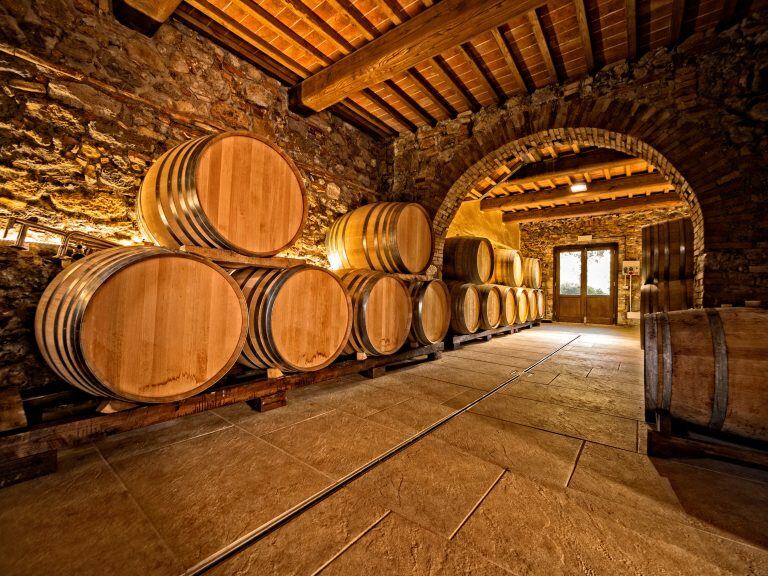 Toneles de madera en Luján de Cuyo, Mendoza