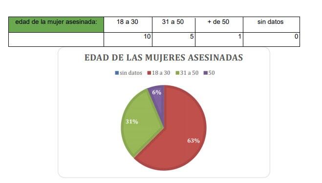 Relevamiento realizado por el Observatorio de la Violencia Contra las Mujeres.