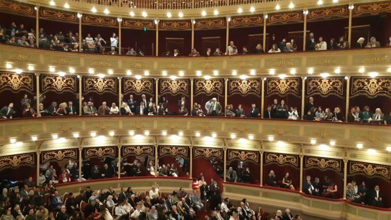 Así quedó el renovado Teatro del Libertador San Martín en Córdoba. (Prensa Gobierno)