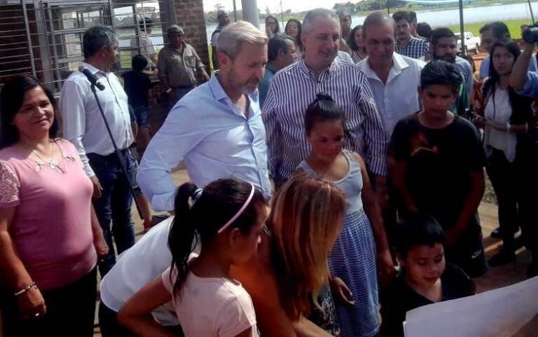 El ministro del Interior, Rogelio Frigerio, inauguró obras en Posadas. (Foto: El Territorio)