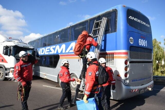 Simulacro en el Acceso Este