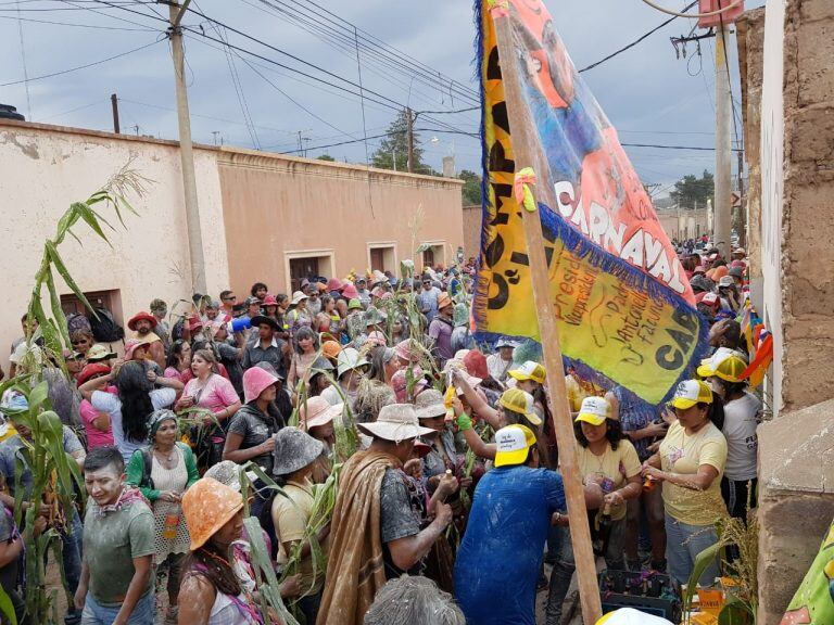 Comparsa La Unión, una de las más antiguas de la ciudad de Humahuaca.