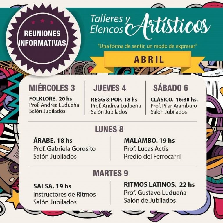 Talleres y Elencos Culturales