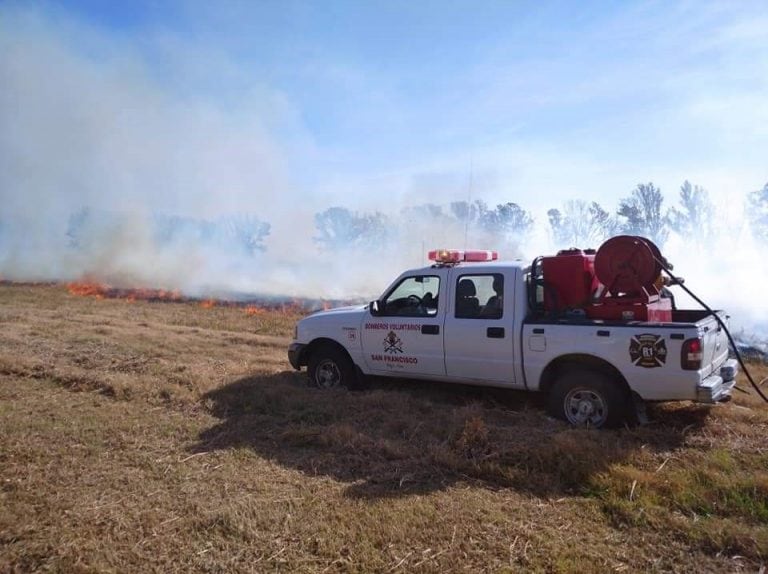 Incendio en un campo de la ciudad
Foto: Diario San Francisco