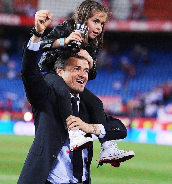 Luis Enrique y Xana. (Web)