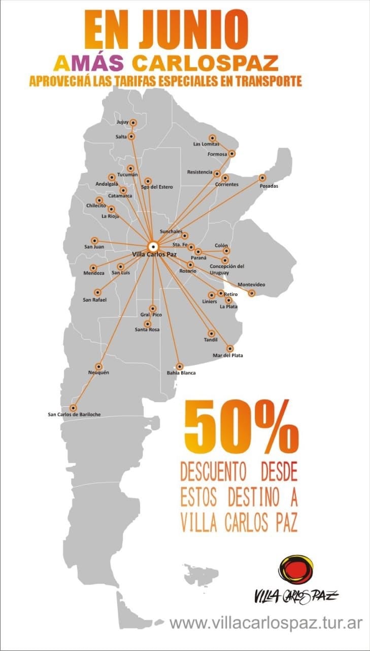 50 ciudades adheridas en todo el país.