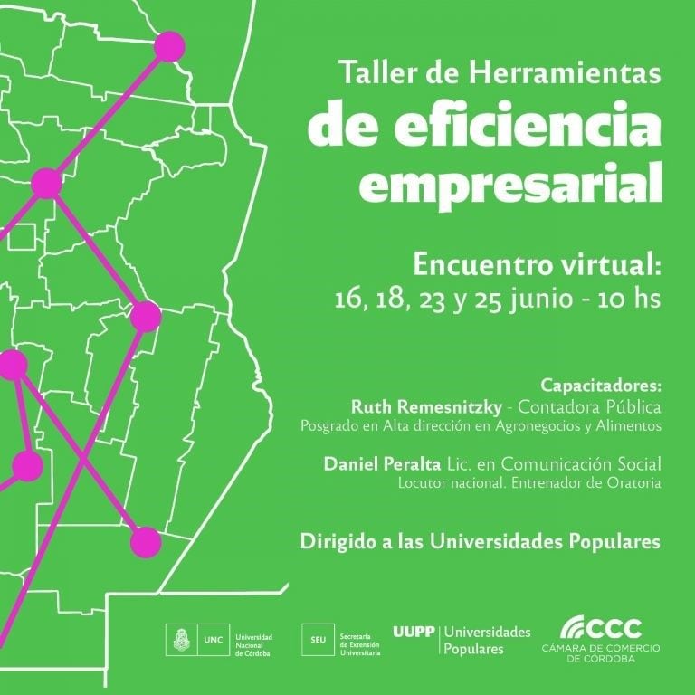 Tres cursos virtuales gratuitos que se realizarán en Arroyito