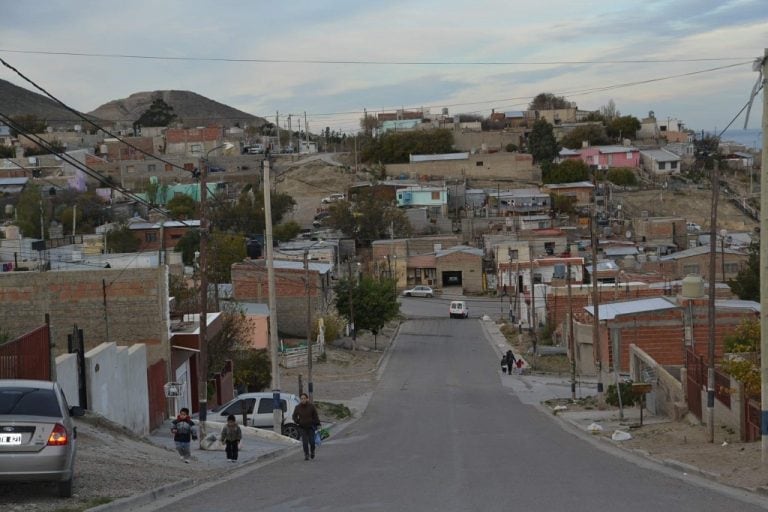 El acccidente ocurrió den el sector alto del barrio Las Flores.